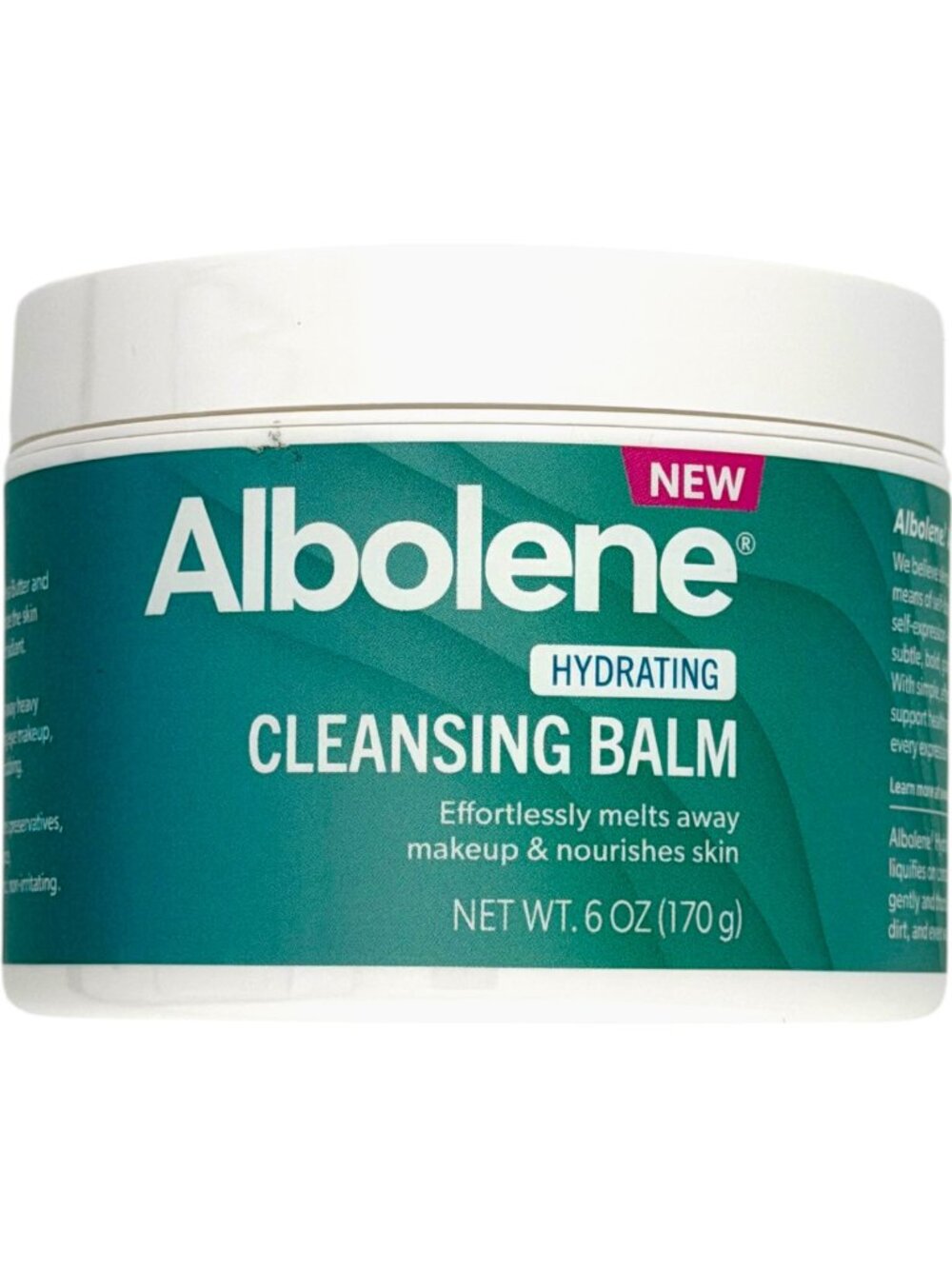 Albolene Hydrating Cleansing Balm Waterproof Eye Makeup Remover 6 oz Tub Face